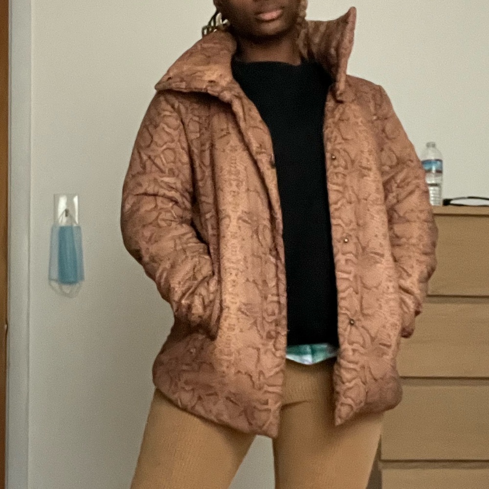 Brown Python Print Marc By Andrew Marc Jacket - image 4